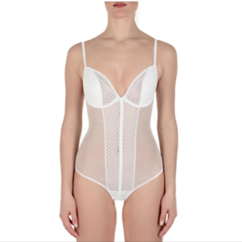 La perla Bodysuit Color: White  Size: 34B 906406B - 25